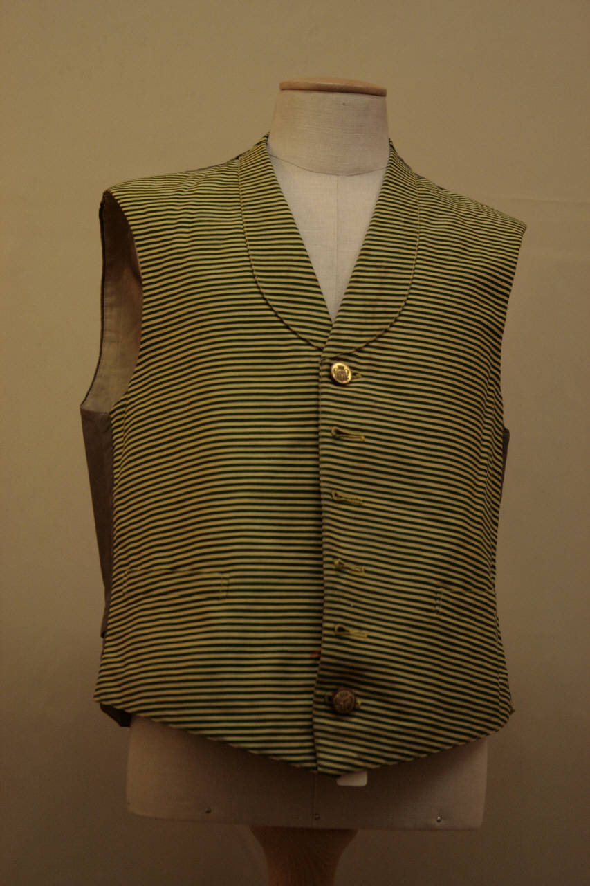 gilè maschile - manifattura italiana (fine/ inizio secc. XIX/ XX)