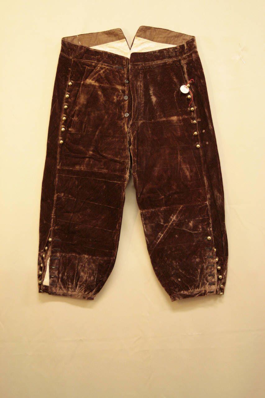 calzoni maschili - manifattura italiana (seconda metà sec. XIX)