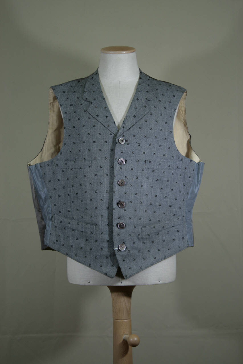 gilè maschile - manifattura italiana (primo quarto sec. XX)