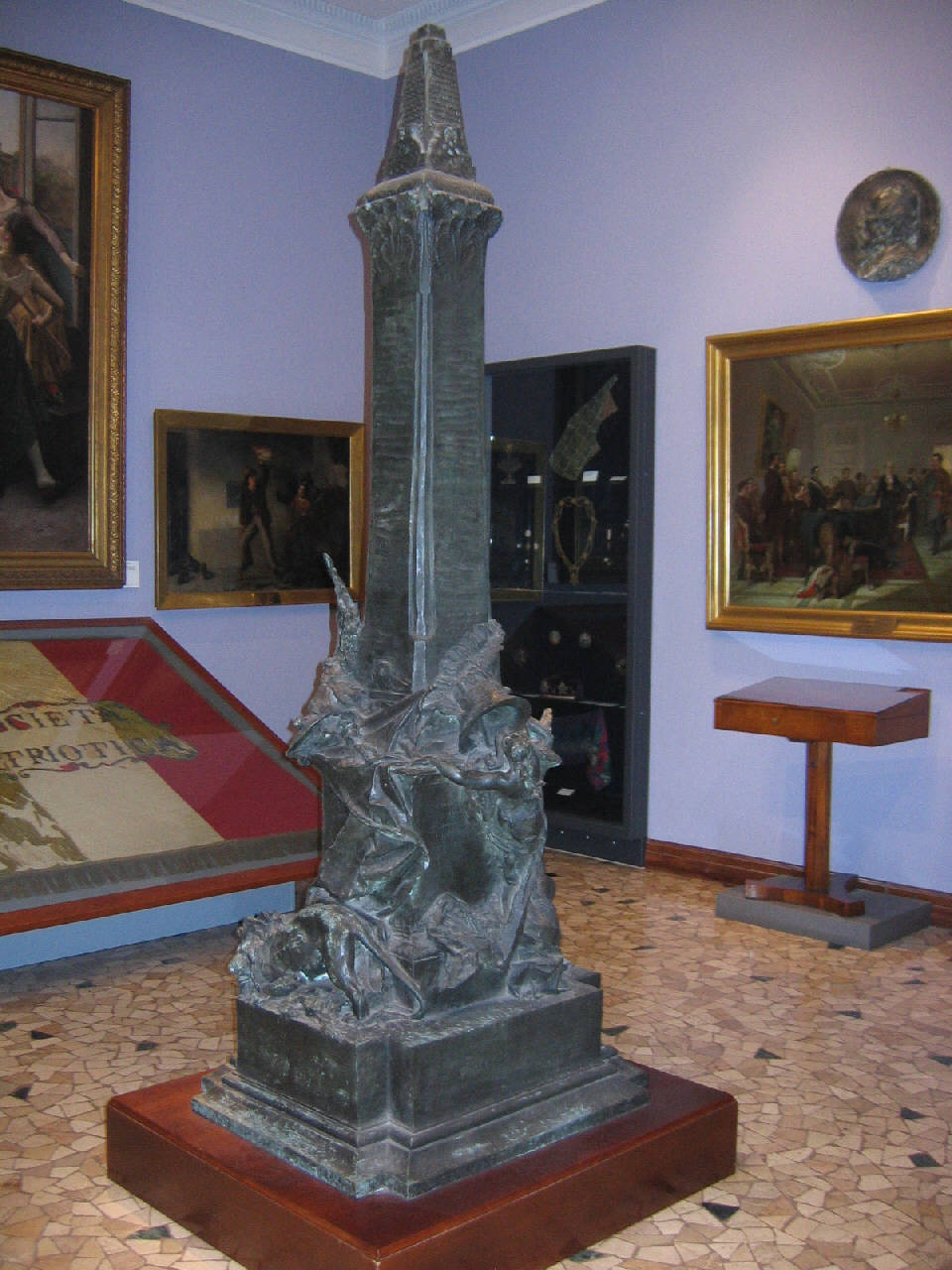 Bozzetto per il monumento alle Cinque Giornate, Cinque giornate di Milano: bozzetto per il monumeto alle Cinque Giornate (scultura) di Grandi, Giuseppe Domenico (primo quarto sec. XX)