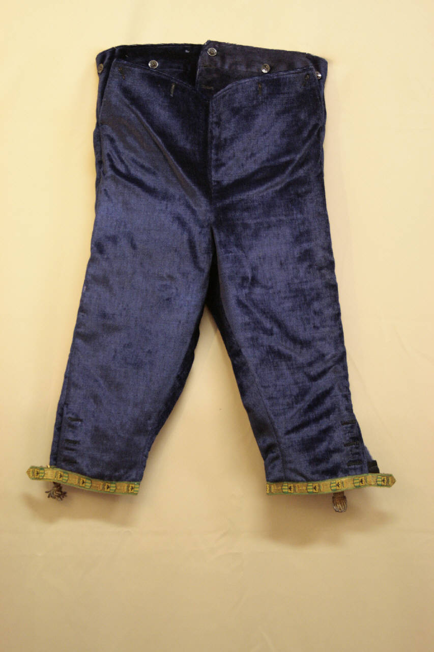 calzoni - manifattura italiana (ultimo quarto sec. XIX)