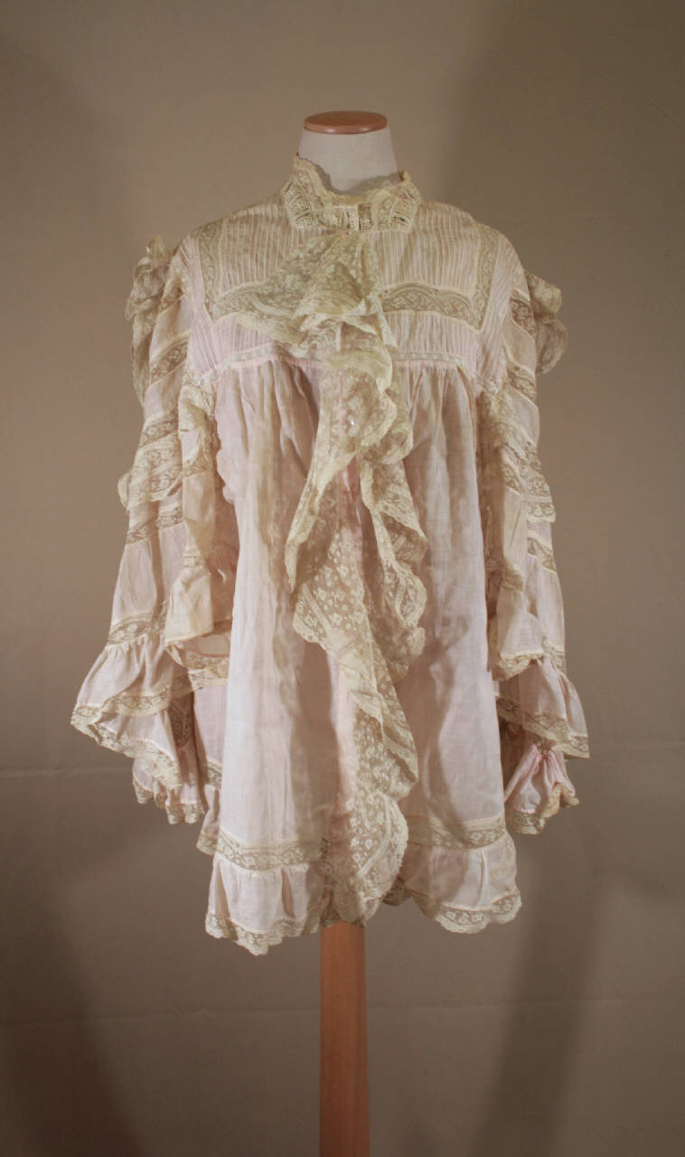 vestaglia da camera femminile - manifattura italiana (inizio sec. XX)