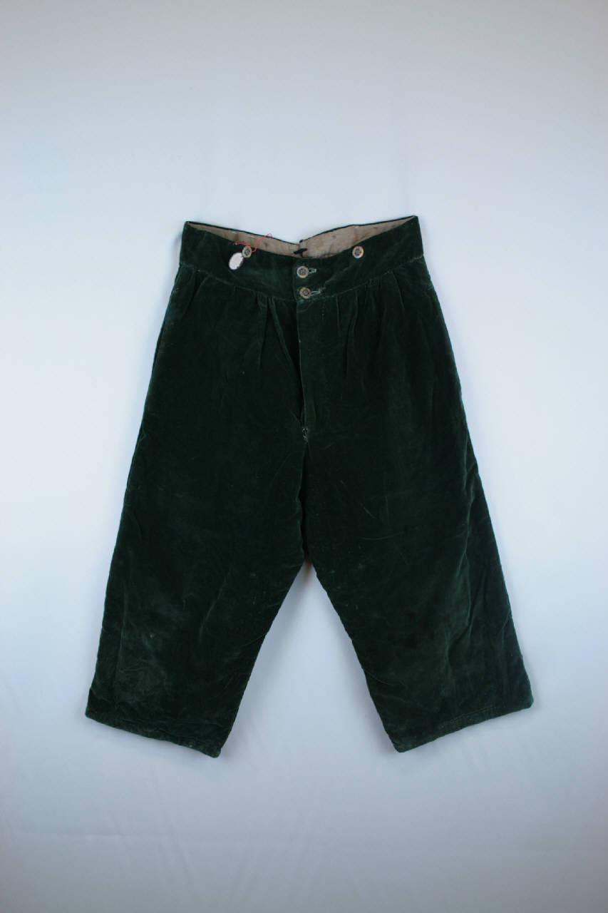 calzoni maschili - manifattura italiana (ultimo quarto sec. XIX)