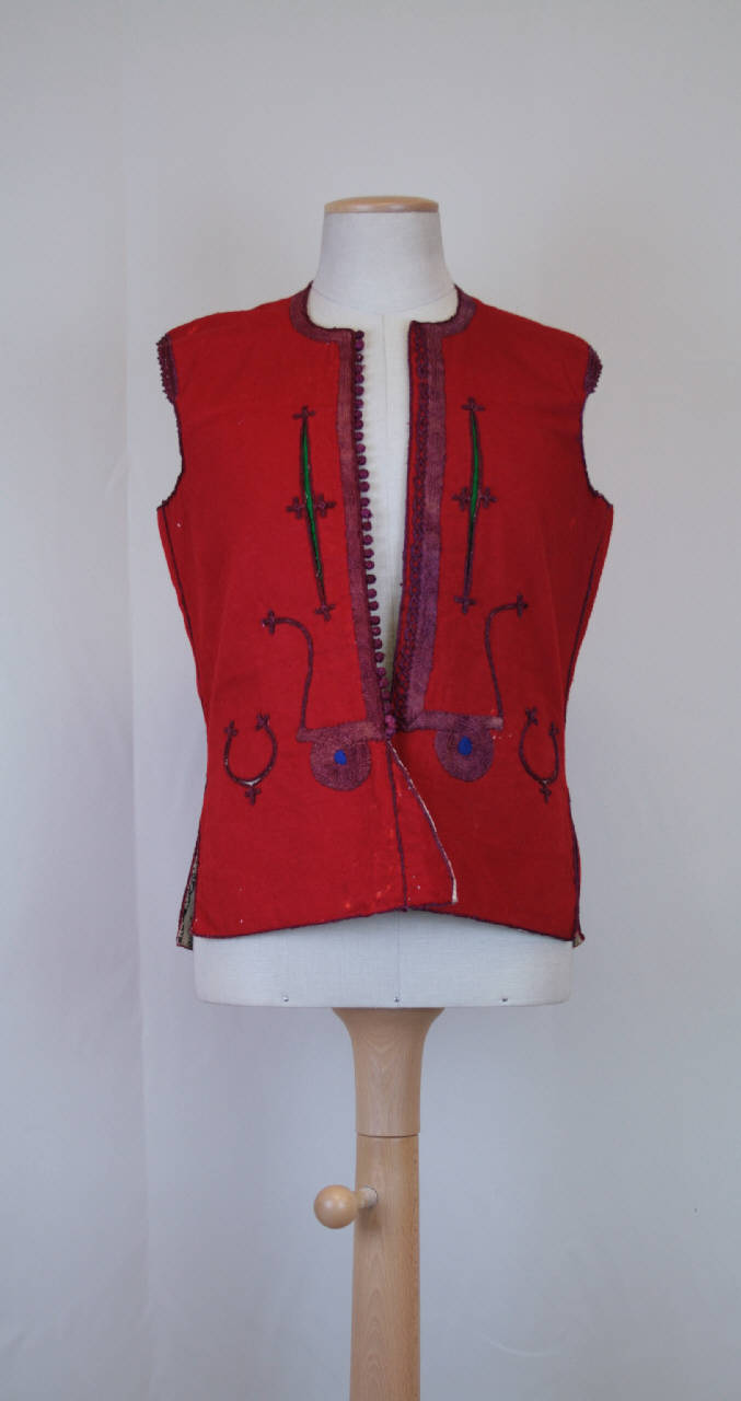 gilè maschile - manifattura ottomana-maghrebina||manifattura balcanica (ultimo quarto sec. XIX)