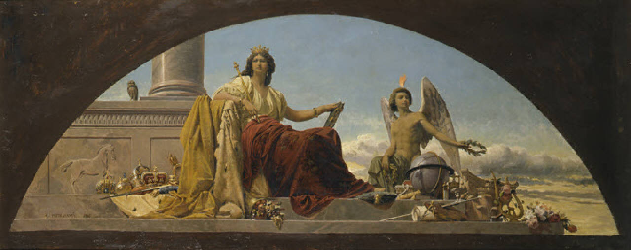 Europa, Europa (dipinto) di Pietrasanta, Angelo; Bignami, Osvaldo (terzo quarto||inizio sec. XIX||sec. XX)