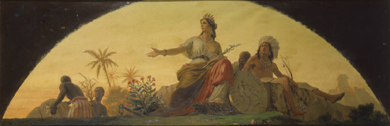 America, America (dipinto) di Casnedi, Raffaele; Bignami, Osvaldo (terzo quarto||inizio sec. XIX||sec. XX)