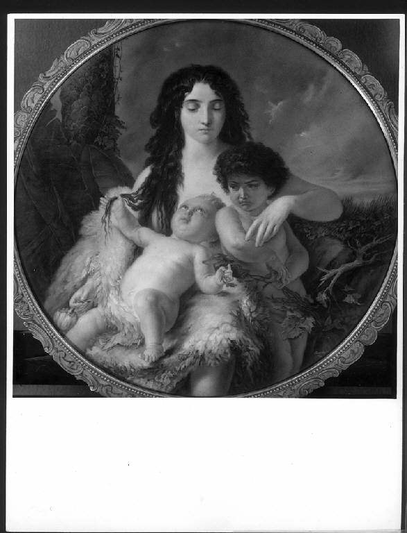 Eva con i figli, Eva con figli (dipinto) di Bagatti Valsecchi, Pietro (metà sec. XIX)