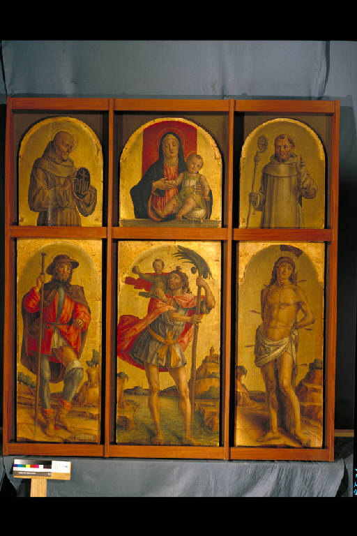 Polittico di San Cristoforo (dipinto) di Vivarini Bartolomeo (sec. XV)
