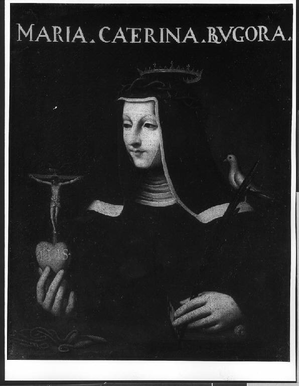 RITRATTO DI MARIA CATERINA BRUGORA (dipinto) - scuola lombarda (prima metà sec. XVII)