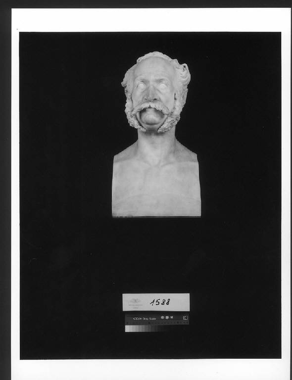 Busto di ignoto, BUSTO DI UOMO (busto) di Sangiorgio Abbondio (sec. XIX)