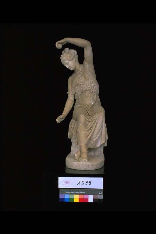 LA FILATRICE (LA PARCA LACHESI ?) (scultura) di Schadow Rudolf (sec. XIX)