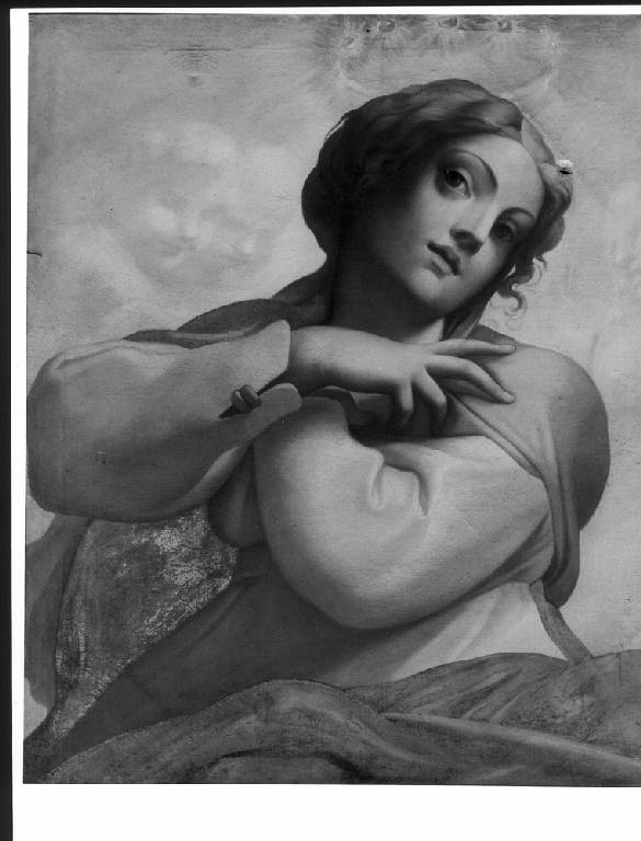 Madonna Incoronata, MADONNA INCORONATA (dipinto) di Carracci Agostino (attr.) (sec. XVII)