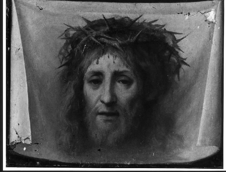 Volto Santo (la tela della Veronica), VOLTO DI CRISTO CORONATO DI SPINE (dipinto) - scuola lombarda (sec. XVIII)