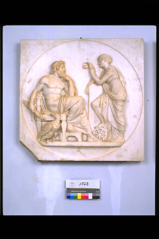 GIOVE E NEMESI (bassorilievo) di Thorvaldsen Bertel (primo quarto sec. XIX)