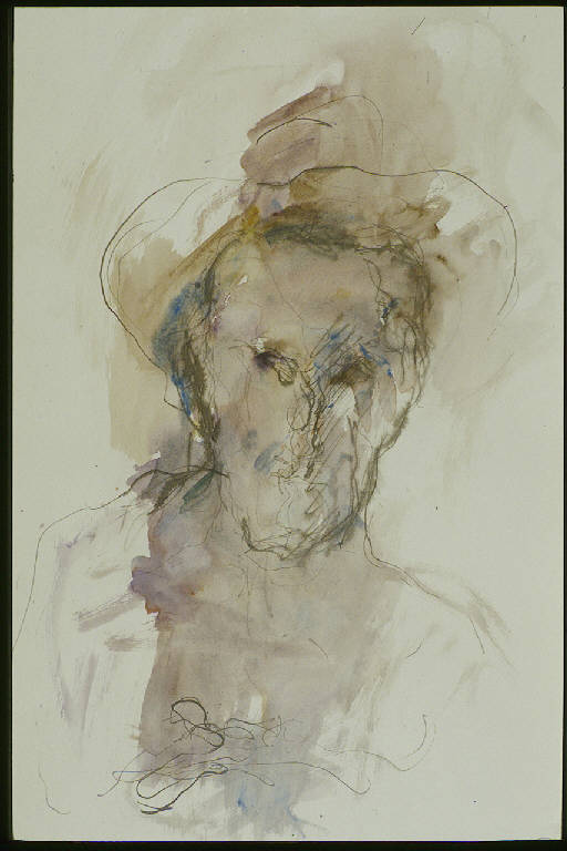 RITRATTO DI UOMO (disegno) di Treccani Ernesto (sec. XX)