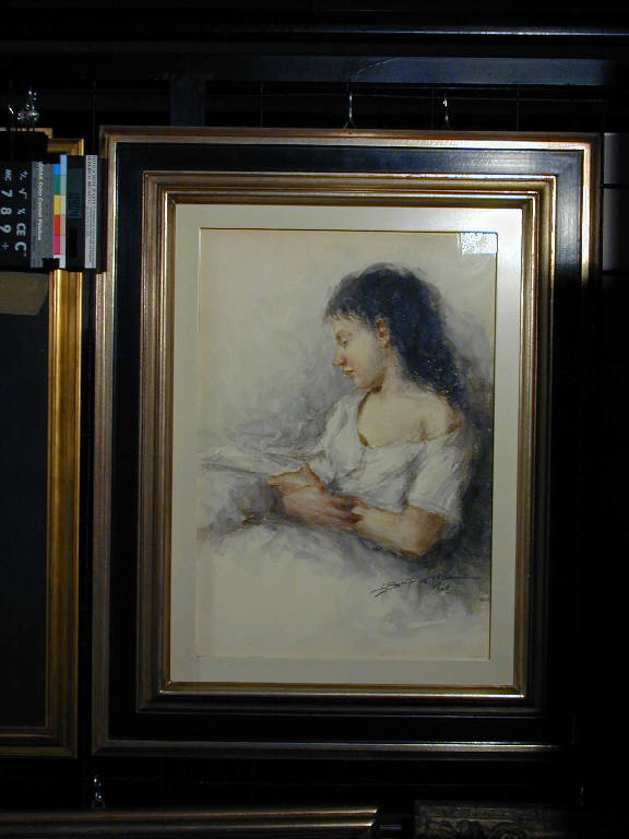 Popolana, Figura femminile (dipinto) di Bonfatti Giovanni (sec. XX)