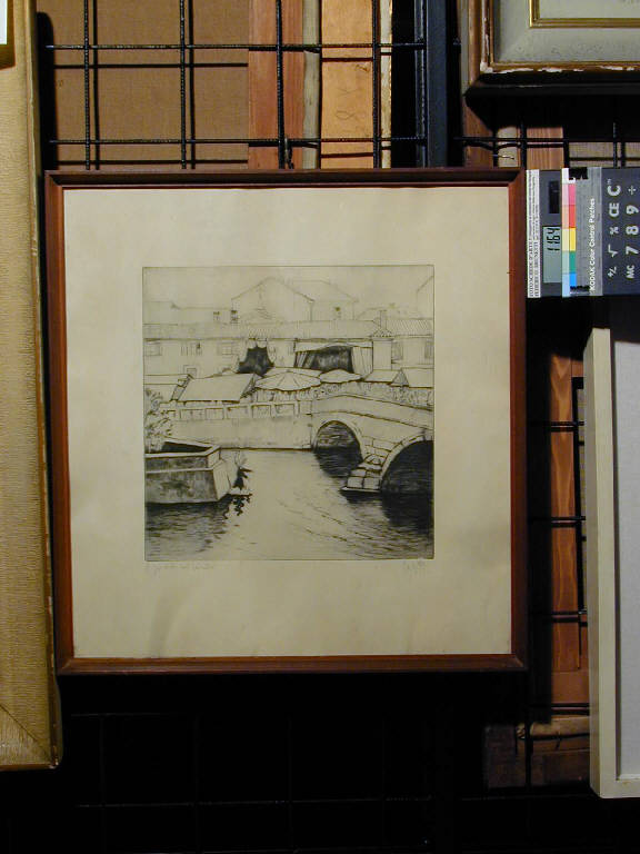 San Gerardo nel Lambro, Veduta: San Gerardo nel Lambro (disegno) di Galetti Ugo (sec. XX)