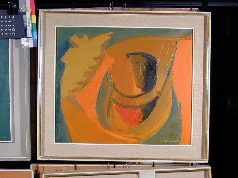 Il pescatore 4/1975, Astratto (dipinto) di Pittigliani Ermanno (sec. XX||sec. XX)