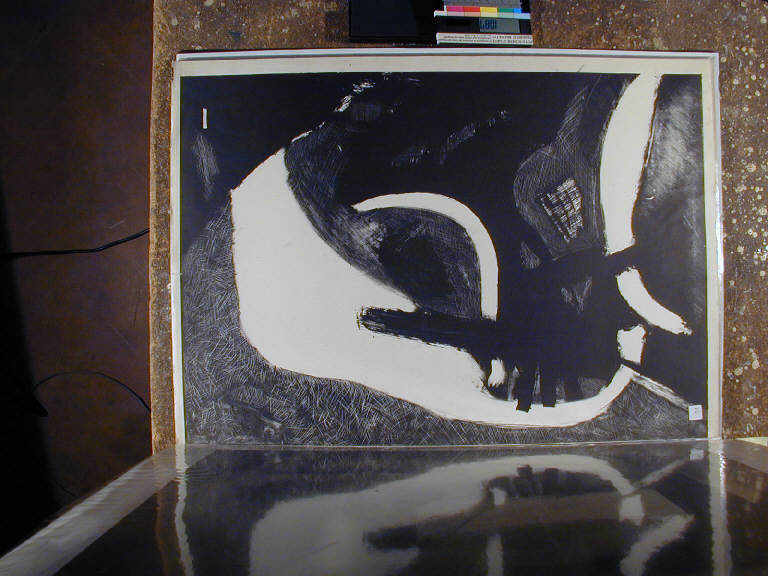 Senza titolo, Astratto (stampa) di Pittigliani Ermanno (sec. XX||sec. XX)