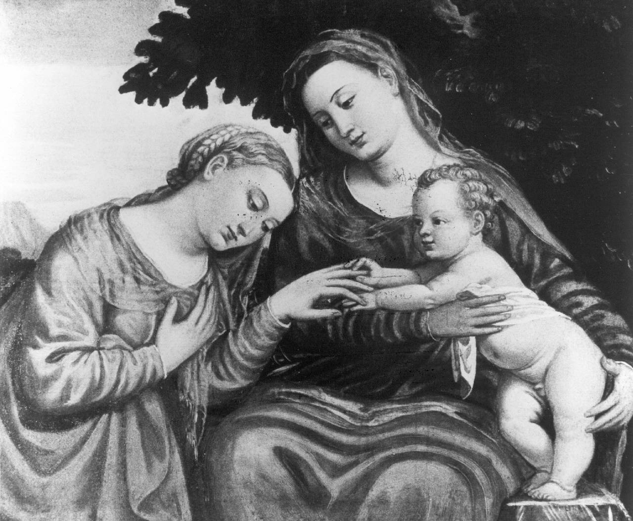 Sposalizio di santa Caterina (dipinto) di Renzi, Polidoro de' (maniera) (seconda metà sec. XVI)