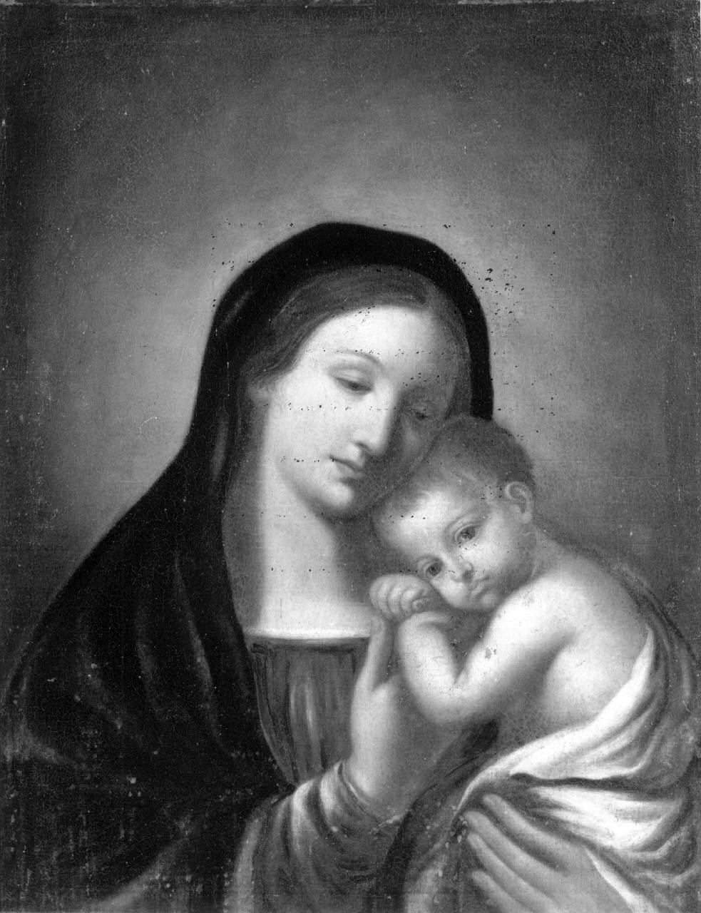 Madonna con Bambino (dipinto) di Dolci Carlo (maniera) (seconda metà sec. XVII)