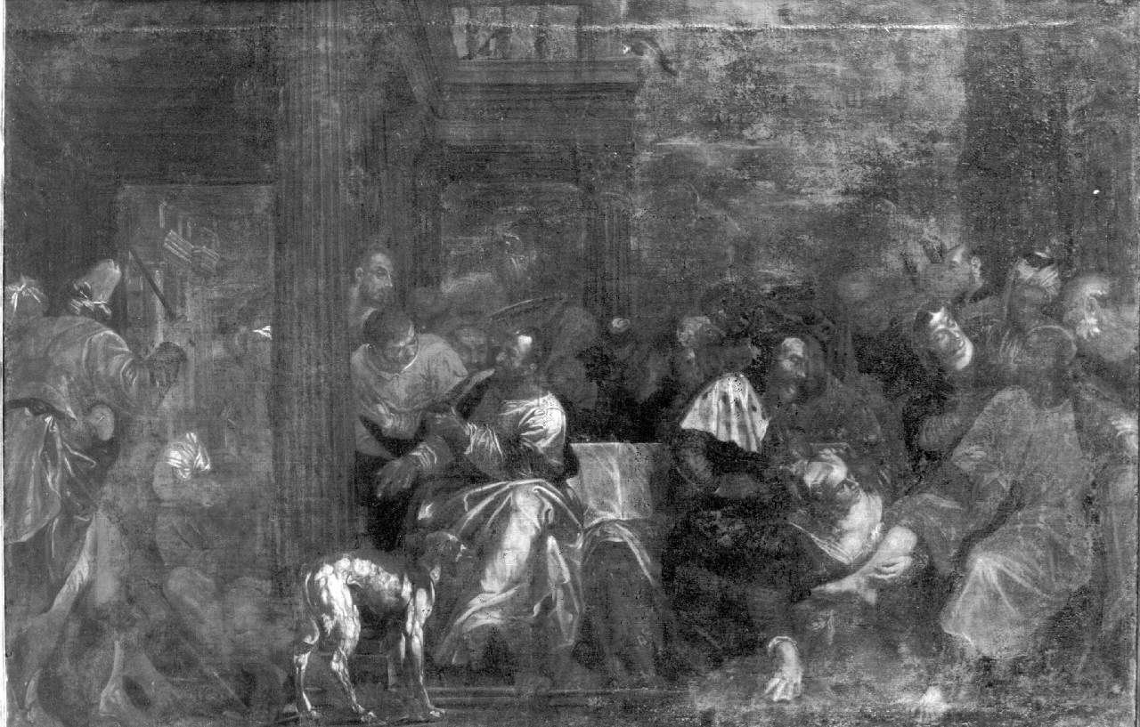 Cena in casa di Simone il Fariseo (dipinto) - scuola veronese (prima metà sec. XVII)