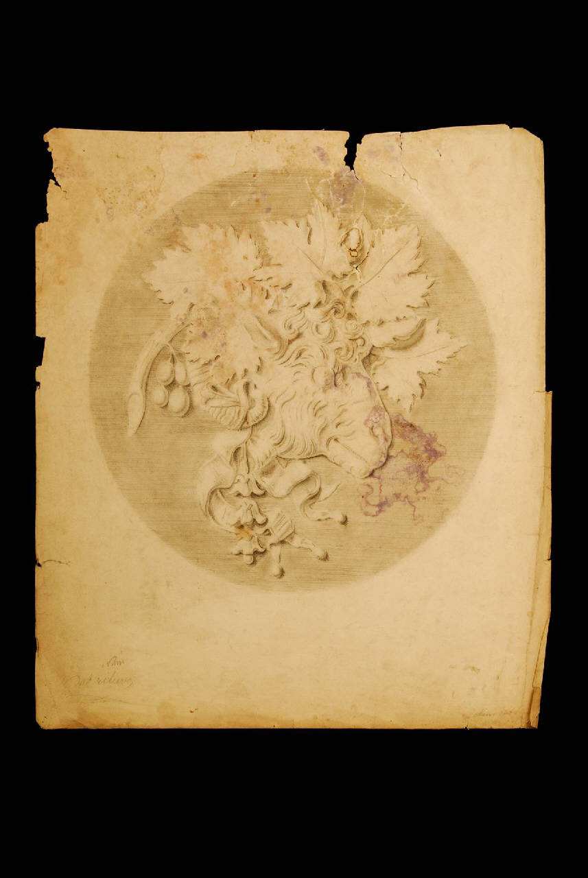 Testa d'ariete (disegno) di Nani Abramo (ultimo quarto sec. XIX)