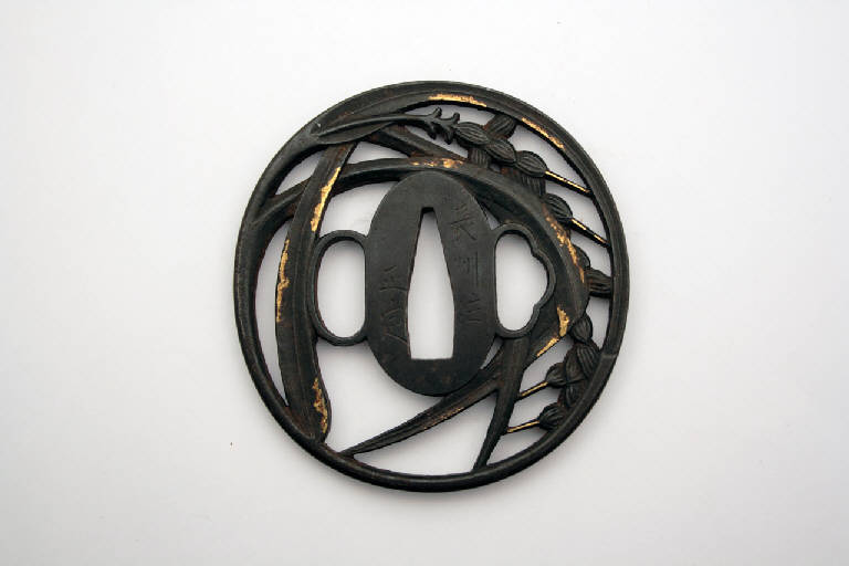 piantaggine (elsa di spada) - manifattura giapponese (sec. XVIII)