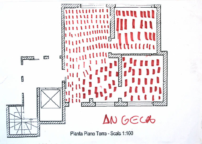 Composizione di forme geometriche (disegno) di Di Bartolomeo, Angela - arte di relazione (sec. XXI)