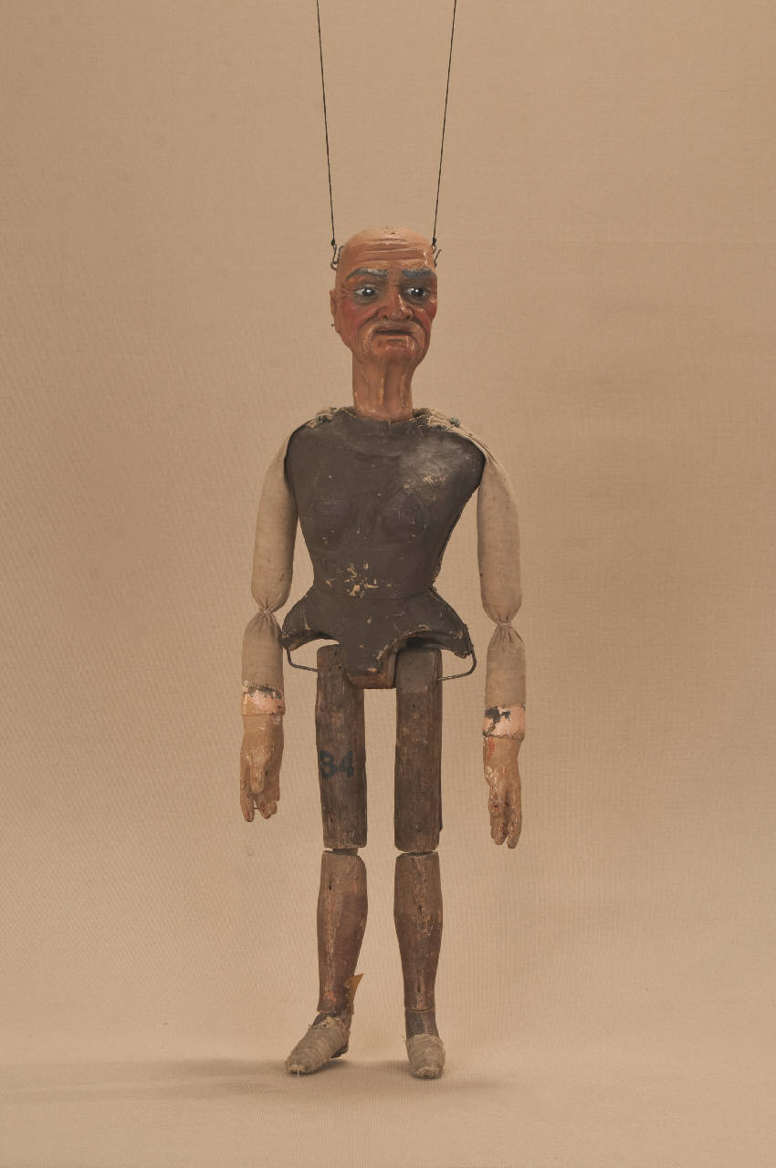 Vecchia (marionetta) - ambito Italia settentrionale (seconda metà sec. XIX)