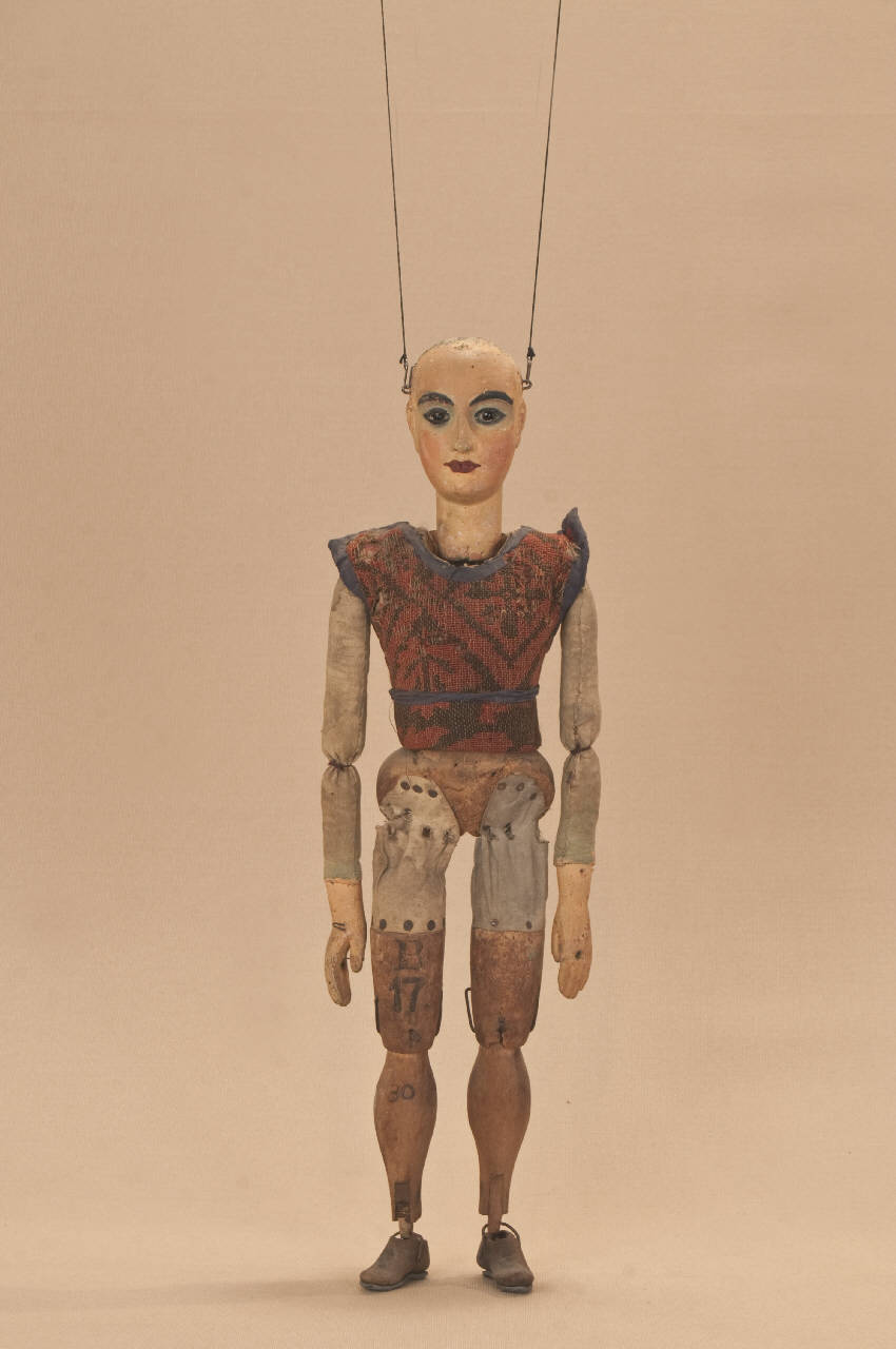 Bambino mendicante (marionetta) - ambito Italia settentrionale (ultimo quarto sec. XIX)