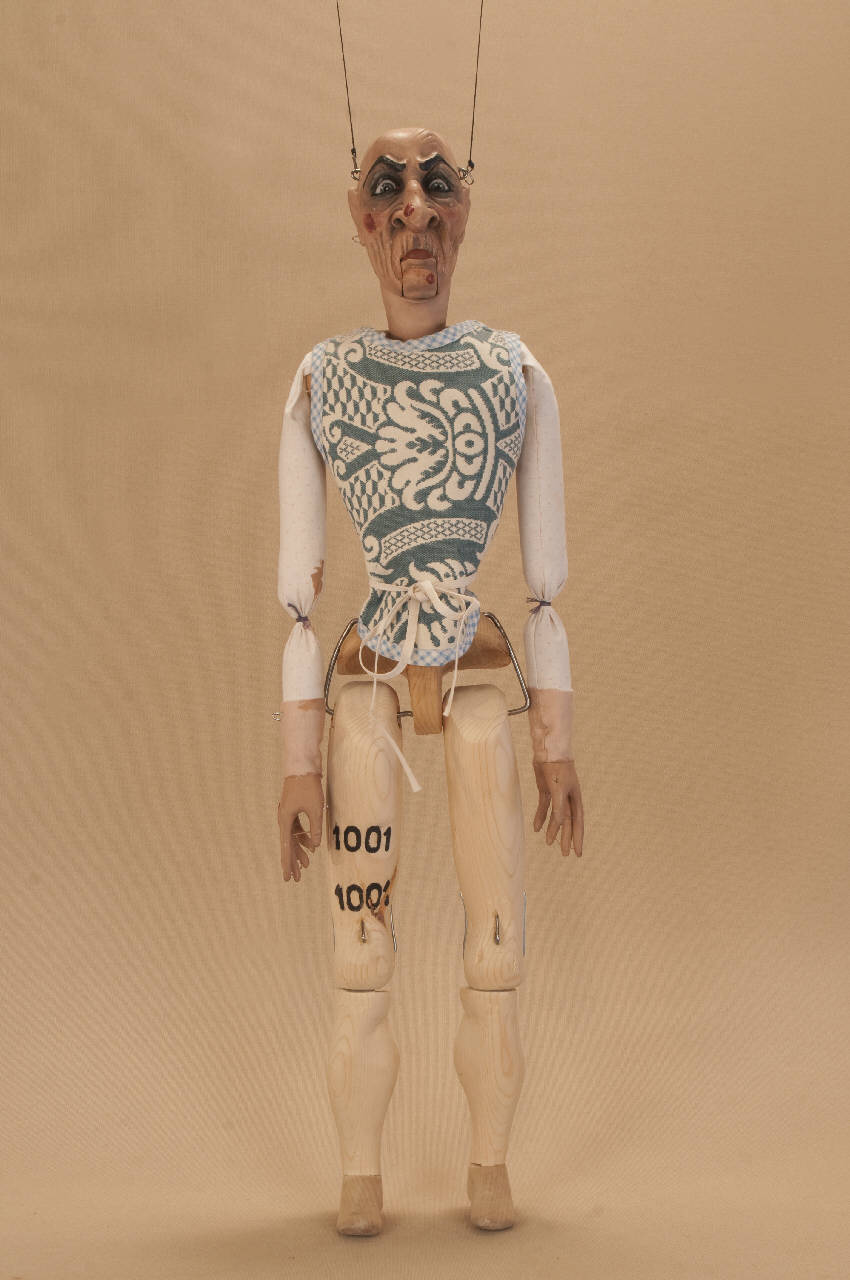 Azzeccagarbugli (marionetta) di Citterio, Franco - ambito milanese (inizio sec. XXI)