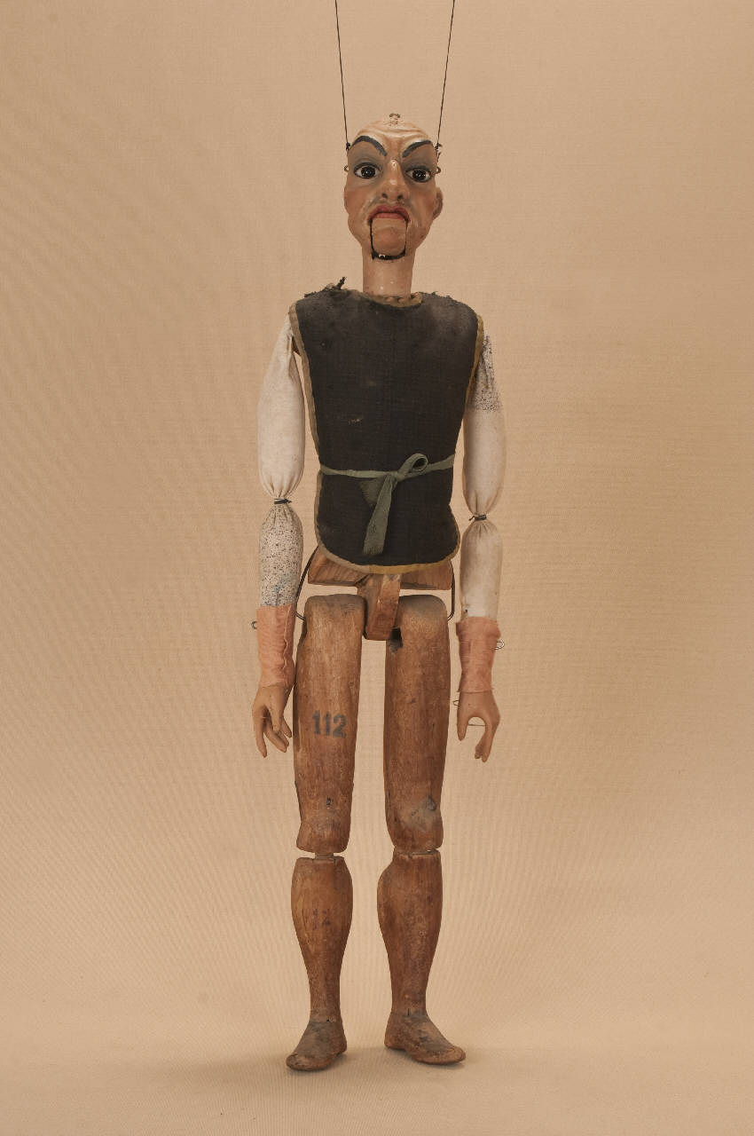 Uomo (marionetta) - ambito Italia settentrionale (seconda metà sec. XIX)