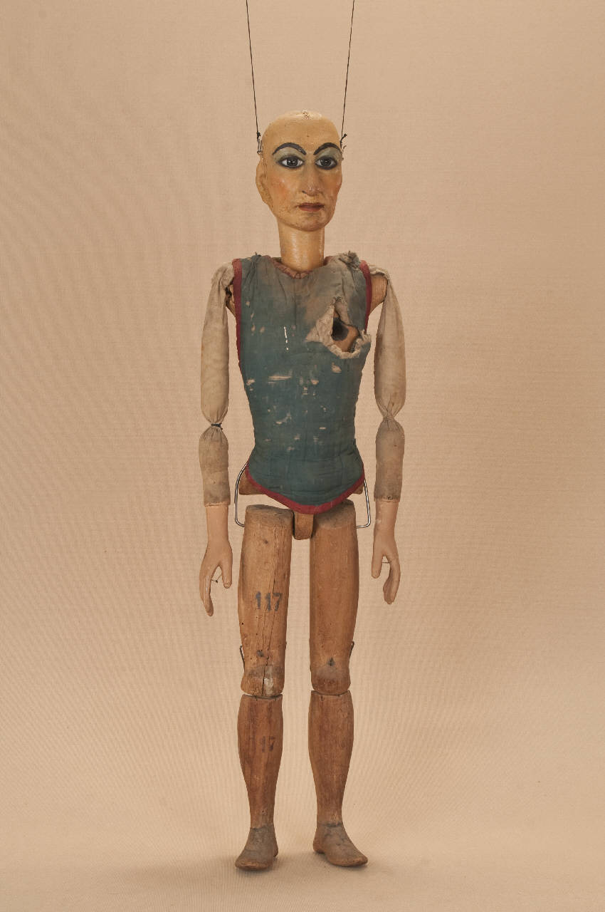 Uomo (marionetta) - ambito Italia settentrionale (seconda metà sec. XIX)