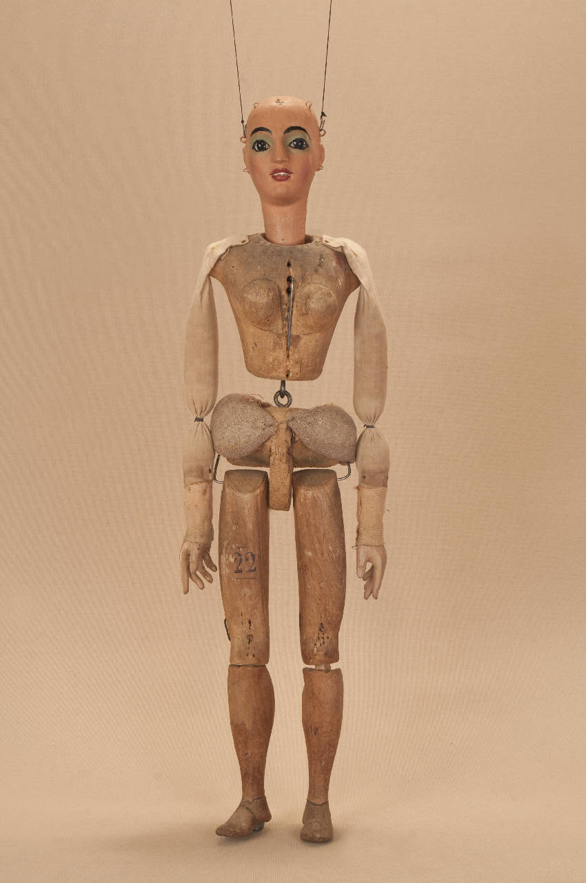 Principessa (marionetta) - ambito Italia settentrionale (seconda metà sec. XIX)