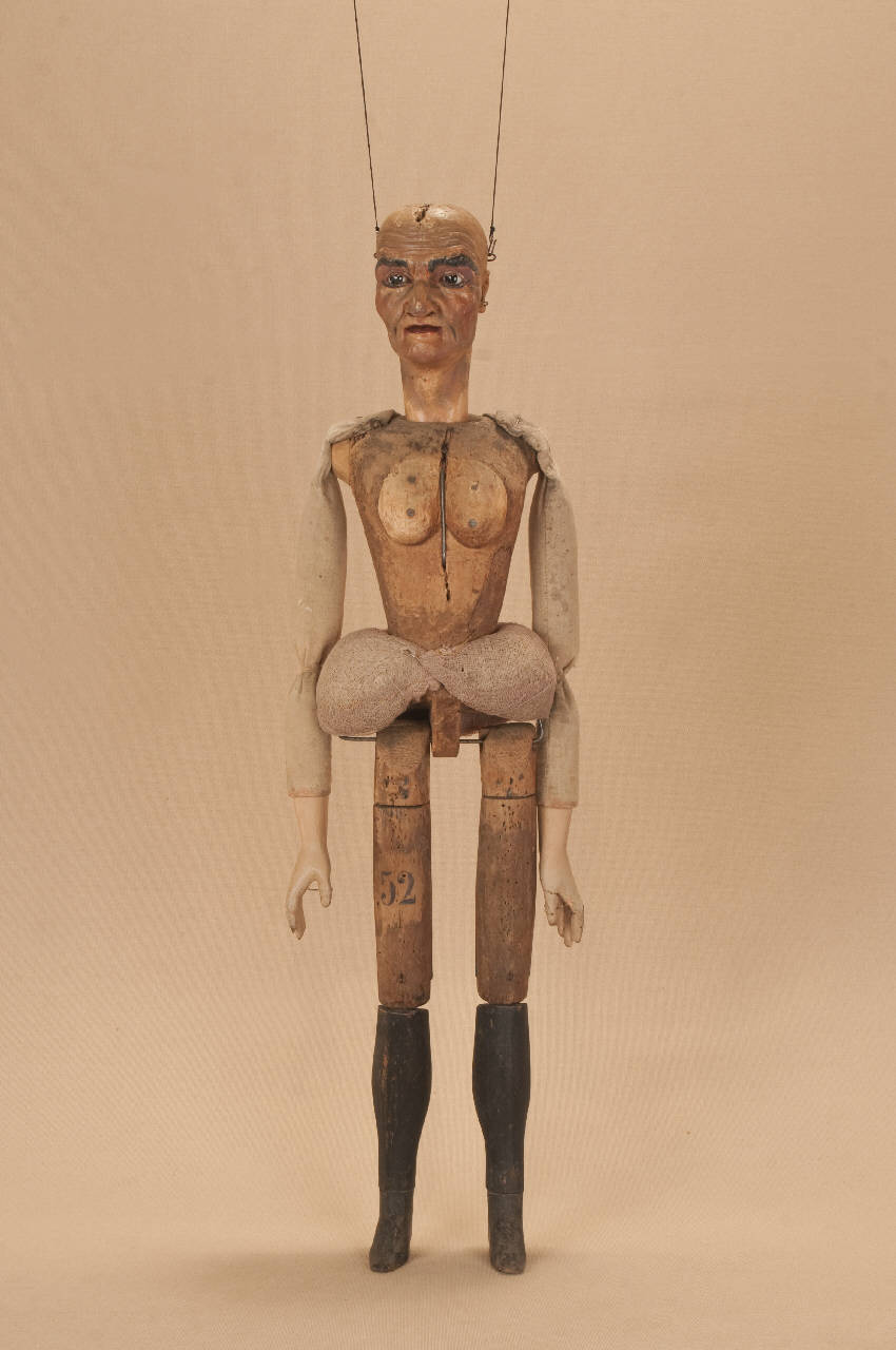 Vecchia (marionetta) - ambito Italia settentrionale (seconda metà sec. XIX)