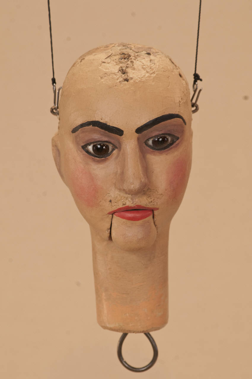 Uomo (testa di marionetta) - ambito Italia settentrionale (seconda metà sec. XIX)