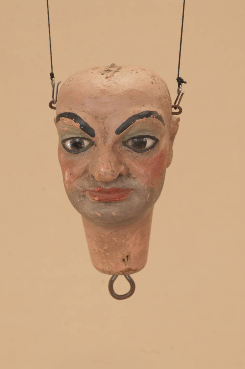 Uomo (testa di marionetta) - ambito Italia settentrionale (seconda metà sec. XIX)