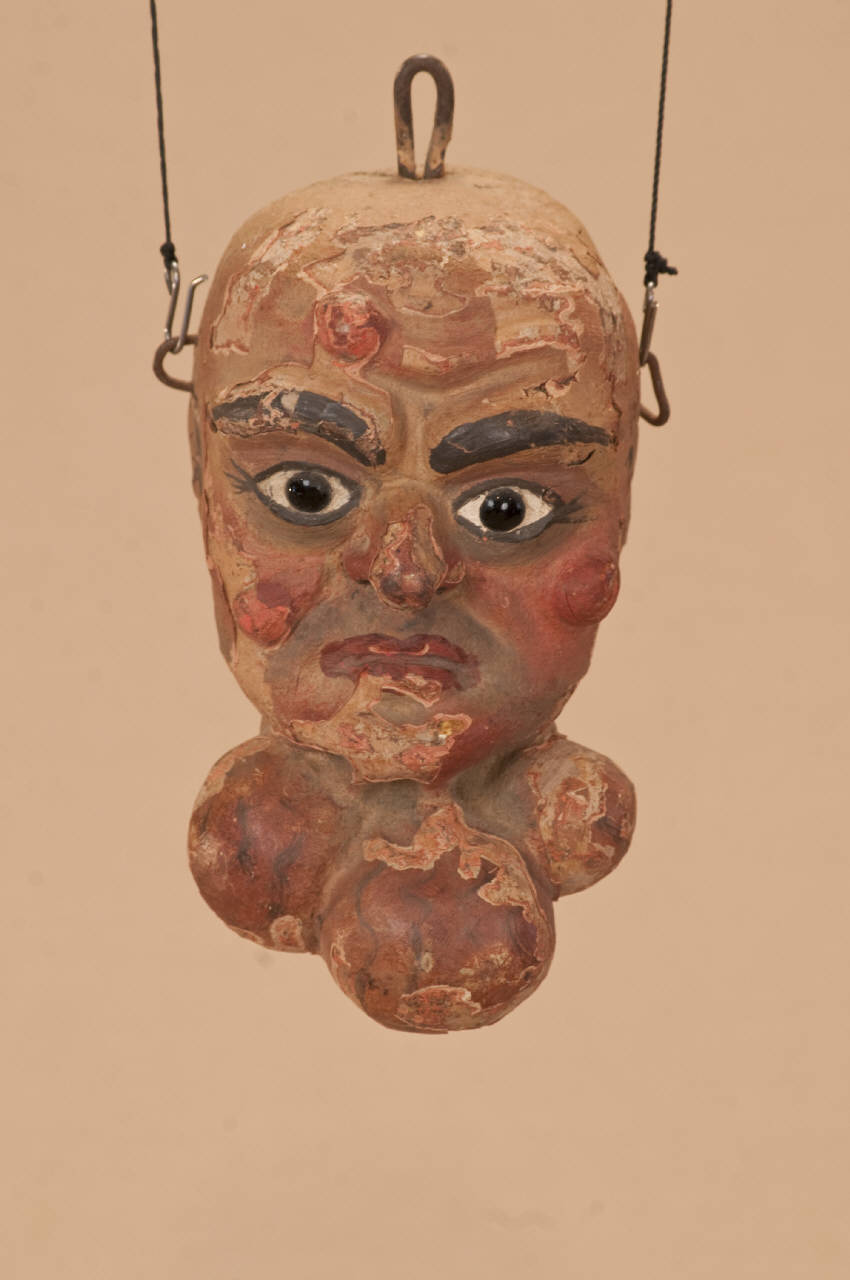 Gioppino (testa di marionetta) - ambito Italia settentrionale (seconda metà sec. XIX)