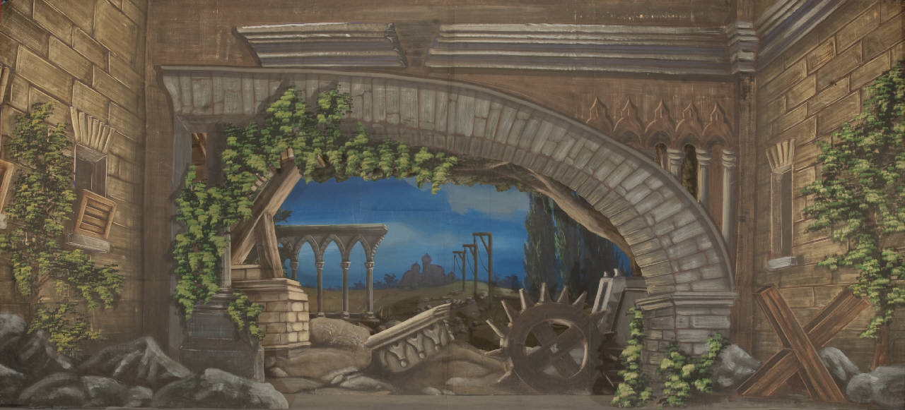 Oscurantismo (scena) di Citterio, Franco; Citterio, Franco; Capelloni, Daniela; Di Marco, Cecilia - ambito milanese||ambito milanese||ambito milanese||ambito milanese (fine sec. XX)