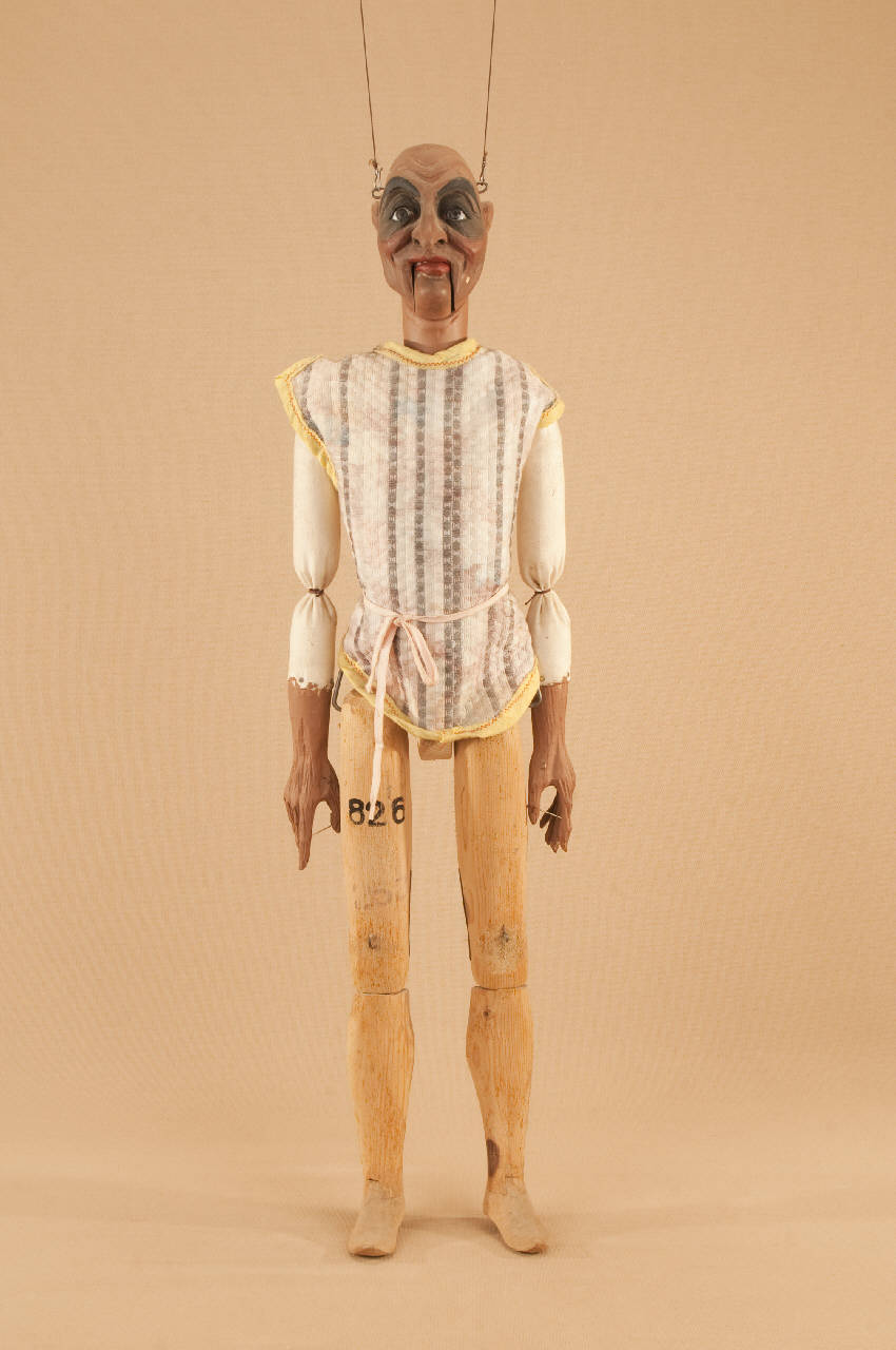 Stregone (marionetta) di Citterio, Franco - ambito milanese (fine sec. XX)