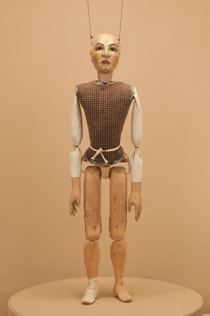 Uomo (marionetta) di Citterio, Franco; Associazione Grupporiani; Marcolegio, Tiziano; Schiavolin, Giovanni - ambito milanese (ultimo quarto sec. XX)