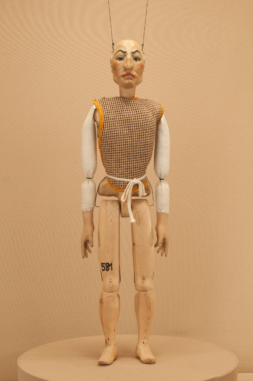 Uomo (marionetta) di Citterio, Franco; Associazione Grupporiani; Marcolegio, Tiziano; Schiavolin, Giovanni - ambito milanese (ultimo quarto sec. XX)