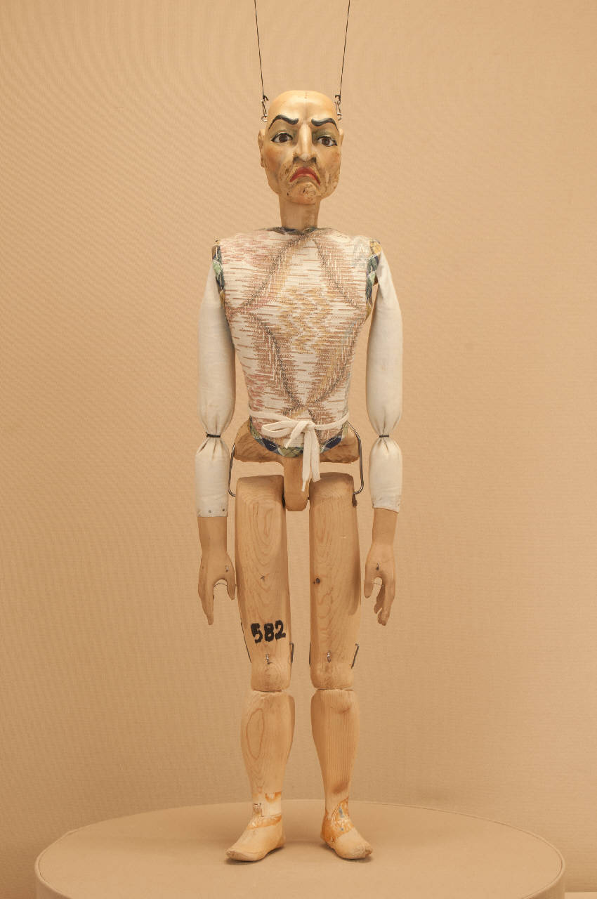 Uomo (marionetta) di Citterio, Franco; Associazione Grupporiani; Marcolegio, Tiziano; Schiavolin, Giovanni - ambito milanese (ultimo quarto sec. XX)