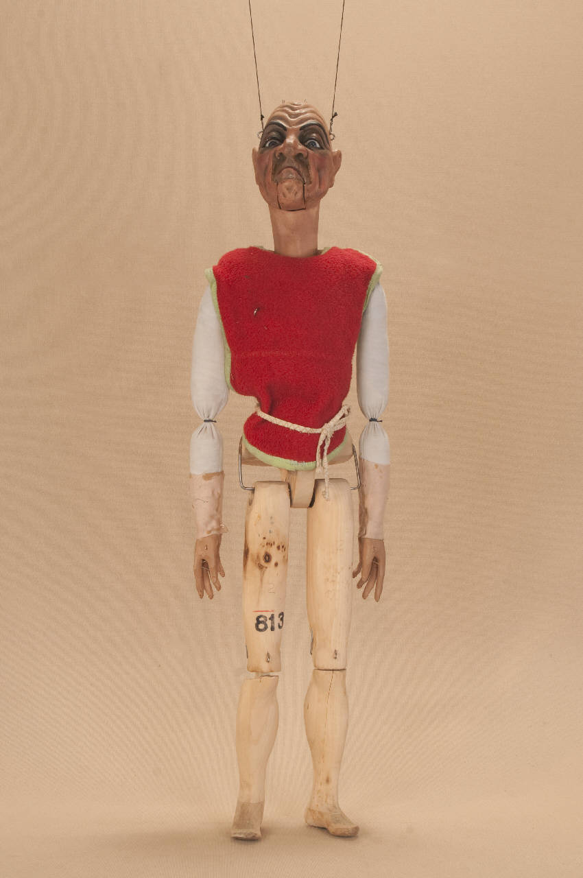 Stregone (marionetta) di Citterio, Franco - ambito milanese (fine sec. XX)