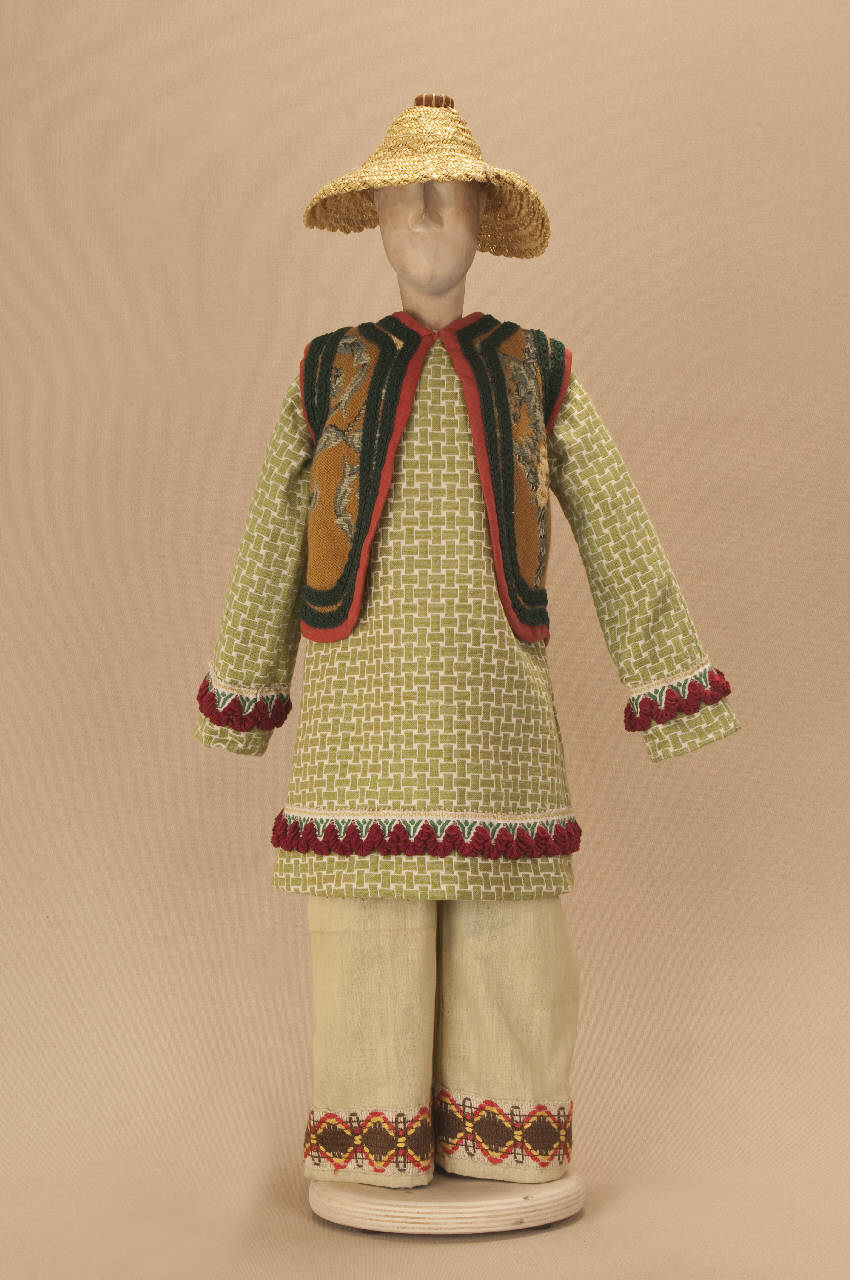 Popolano piazza (abito di marionetta) di Monti, Eugenio; Associazione Grupporiani - ambito milanese||ambito milanese (fine sec. XX)