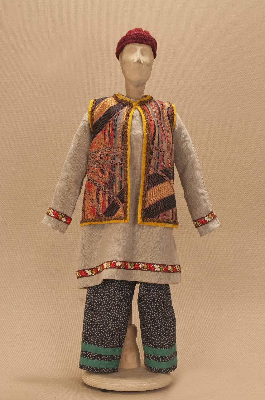 Popolano piazza (abito di marionetta) di Monti, Eugenio; Associazione Grupporiani - ambito milanese||ambito milanese (fine sec. XX)