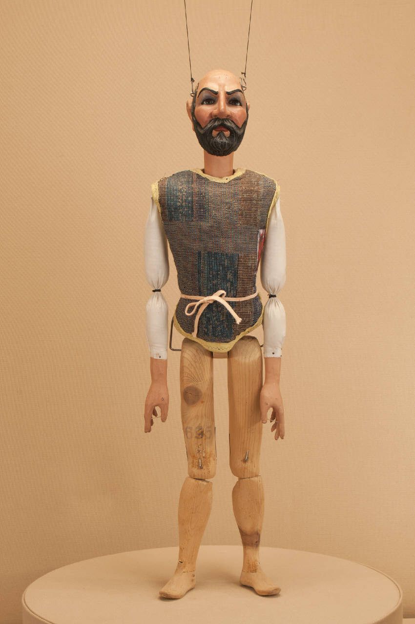 Uomo (marionetta) di Citterio, Franco; Perego, Sheila; Schiavolin, Giovanni; Marcolegio, Tiziano - ambito milanese||ambito milanese (ultimo quarto sec. XX)