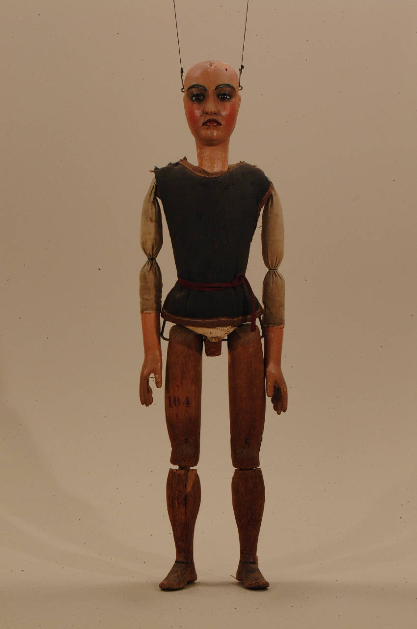 Paggio (marionetta) di Pittaluga o Piccaluga - ambito ligure (seconda metà sec. XIX)