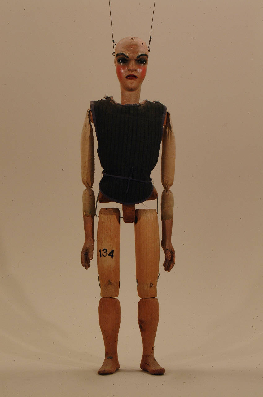 Uomo (marionetta) di Pittaluga o Piccaluga - ambito ligure (seconda metà sec. XIX)